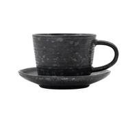 House Doctor Tasse avec soucoupe Pion 23 cl Noir-marron