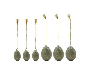 House Doctor Œufs de Pâques Bloom 6 pièces Bleu clair