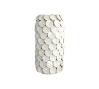 House Doctor Vase Dot en grès blanc Ø15 x 30 cm