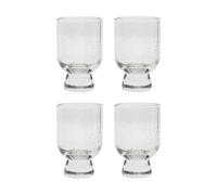 House Doctor Verre Rich sur pied 23 cl. lot de 4 Clair