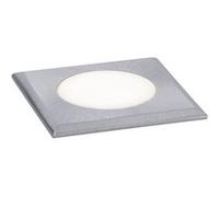 Paulmann 94366 luminaire d'extérieur LED encastré sol IP67 carré incl. 1x2W Acier inoxydable brossé lampe extérieur Acier inoxydable, plastique 3000K