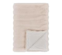 House Nordic Couverture en fausse fourrure blanche 130 x 180 cm