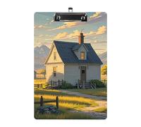 House on The Prairie Porte-bloc en acrylique A4, durable et lisse avec clip en métal, tableau portable à fixer au mur pour bureau, salle de classe, infirmières et enseignants
