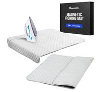 Houseables Couverture à Repasser, Tapis magnétique pour Linge, 46,4 x 82,5 cm, Gris, matelassé, Tapis résistant à la Chaleur, Housse Alternative pour Planche à Repasser