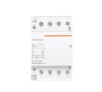 Household AC Modular Contactor 380v Three Phase 4P 25A 40A 63A 4NO Coil 1pcs(4P 40A)