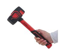 HOUSERAN Maillet en Caoutchouc, 560g, Maillet à Tête Souple | Tête en Caoutchouc Solide Durable, Manche Confortable Antidérapant, pour Camping, Menuiserie, Sol, Bricolage.