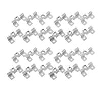 Housoutil 100 Clips de Fixation en Acier Inoxydable Pack de 100 Pièces pour Terrasse, Outil de Redressement des Lames, Connecteurs Pratiques Argentés pour Panneaux Décoratifs et Bricolage