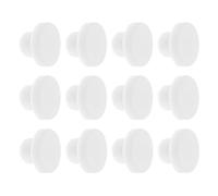 Housoutil 12 Pièces Lot de Bouchons en Silicone Blanc pour Salière et Poivrière Étanchéité et Résistance la Chaleur, pour Tuyaux et Pots de Fleurs Cuisine