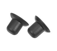 Housoutil 2 Pièces Embout de Parasol D'extérieur 29 Noir en Plastique | Pièce de Rechange pour Parasol de Terrasse, Usage Extérieur, Réduit les Coûts D'entretien, Lot de Deux