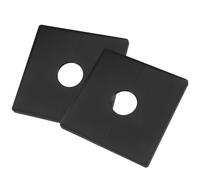 Housoutil 2 Pièces Plaque de Recouvrement du Robinet Carré Design Détachable en ABS avec trou de 22mm pour Organiser Interrupteurs et Prises, pour Bureaux et Centres Commerciaux
