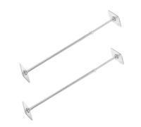 Housoutil 2 Pièces Support de Lavabo Télescopique Réglable pour Évier | Acier Inoxydable, Tiges de Renfort Télescopiques, Compatibilité, pour Bassin et Ferme-lavabo
