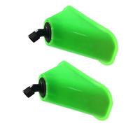 Housoutil 2pcs Accessoires pour Pulvérisateurs Coupe-Vent en Plastique Vert, Couvercle de Buse de Corne et Éventail, Facile à Installer, pour Arrosage de Jardin