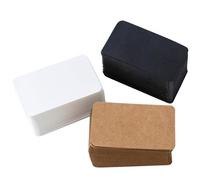 Housoutil 300 Cartes de Message Vierges DIY en Papier Coins Arrondis, 300pcs pour Prise de Notes Portable, pour Bureau et École