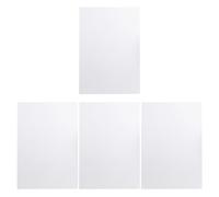 Housoutil 4 Pièces Bloc de Brouillon en Papier Blanc Épais Protection des Yeux, Pratique et Mode, pour Garçon et Filles et Étudiants
