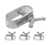 Housoutil 4 Pièces Tendeur à Cliquet en Acier A3 pour Câble Métallique Argenté, Outil Manuel pour Tension de Corde en Extérieur et Installation de Couverture de Piscine