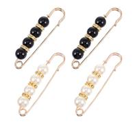 Housoutil 4pcs Épingles de Sûreté Uniques en Alliage de Zinc pour Vêtements Femme, Broches pour Foulards Mode, Clip Châle Pratique pour Usage Quotidien