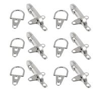 Housoutil 6 Paires de Boucles de Manteau Fermetures Stables et Polyvalentes en Alliage de Zinc Argenté Accessoires Élégants pour Vestes Matelassées et Pulls pour Couture et DIY