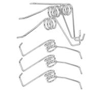 Housoutil 6 Pièces Ressort de Seau à Serpillière, Ressort de Balai de V, Pièce Détachée de Réparation, Métal Argenté, Installation Facile, Compatible Seau à Serpillière Rotatif