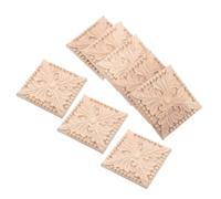Housoutil 8 Pièces Applique Décorative en Bois Beige de Style Européen, Installation Facile et Construction Robuste pour Décoration Intérieure et Meubles Élégants