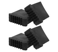 Housoutil Accessoires D'échelle 4pcs en Caoutchouc Noir Antidérapants et Résistants aux Intempéries pour Pieds Stabilisateurs D'échelle, Usage Professionnel et Extérieur