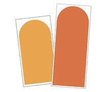 Housoutil Autocollant Décoratif Mural Géométrique D'arche, Papier Peint Décoratif Pvc, Adhésif Fort, Lot de 2 pour Chambre D'garçon et Filles