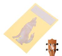 Housoutil Autocollant pour Tête de Manche de Guitare Motif Loup en Pvc, Facile à Appliquer, Design Unique et Pratique pour Guitare Acoustique et Électrique