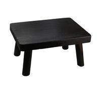 Housoutil Bois Foncé Tabouret Rectangulaire, Petite Table à Thé | Design Support Baie Fiable Compact, Stabilité Remarquable, et Minimaliste pour Fenêtre Salon Thé