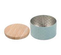 Housoutil Boîte à Biscuits Ronde en Fer Couvercle Hermétique, Boîte de Rangement Alimentaire pour Biscuits et Friandises, Adaptée pour Usage Quotidien et Conservation