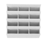 Housoutil Boîte de Rangement Multifonctionnelle pour Lames de Tondeuse 12 Compartiments 104 X 99 X 41 CM Plastique Blanc Organiseur à Plusieurs Compartiments pour Outils de Coiffure et