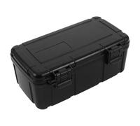Housoutil Boîte de Rangement Noire Étanche en PP Poignée Portable, Étui Rigide pour Outils et Équipements, Coffre de Protection Sécurisé pour Activités en Extérieur