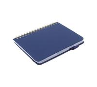 Housoutil Carnet de mots de passe Cahier alphabet Petit Format A6 Bleu Foncé 56 Feuilles avec porte-stylo pour usage scolaire et bureau