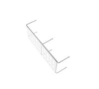 Housoutil Casier à Chaussures en Plastique Blanc Design Superposé Intégré, Étagère de Rangement Facile à Nettoyer et Gain de Place Cuisine, Bureau ou Maison