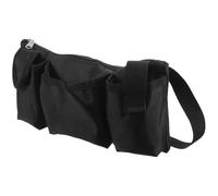 Housoutil Ceinture Porte-Outils en Toile Noire Déchirure-résistante Multiples Poches, Organiseur D'outils pour Jardinage et Travail en Entrepôt, Paquet Pratique pour Chiffons et Outils