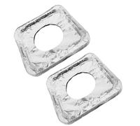 Housoutil Couvre-brûleurs pour Cuisinière à Gaz Lot de 100 en Aluminium Épais 3,5 Microns, Taille Ajustable Carrée, Protection Antigras Résistante la Chaleur pour Poêle à Gaz Intérieur