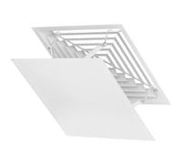 Housoutil Déflecteur de Plafond en Central Climatiseur Carré de Pare-brise Guide du Vent Fer Tissu Pendant été Vacances et Bureau et Maison