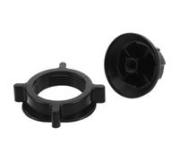 Housoutil Écrou de Fixation pour Ventilateur à Pied, 37mm, Plastique Noir | Kit Cap et Écrou, Filetage Intérieur 37mm, Fixation Stable, Installation Manuelle, pour Lame et Grille