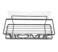 Housoutil Étagère Murale Suspendue pour Salle de Bain Organisateur avec Panier Filaire Support Porte-savon et Rangement Pratique Installation sans Perçage sur Carrelage et Bois Lisse