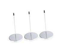 Housoutil Fourchettes Porte-mémos Inox 6 Pcs Taille Moyenne, Accessoire de Bureau Anticorrosion Base Ronde Stable, pour Organisation de Reçus et Factures en Restaurant et Bureau