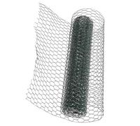 Housoutil Grillage à Volaille en Fil Galvanisé Hexagonal Vert Léger, Filet Métallique Multi-Usage pour Jardin et Protection des Plantes Les Prédateurs
