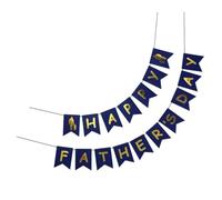 Housoutil Guirlande Fête des Pères 2026 en Papier Décoration Scintillante, Accessoires Photo pour Maison, Bannière Unique pour Fête des Pères Élégante et Festive