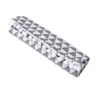 Housoutil Housse pour Micro-ondes en Coton et Lin, Couverture Anti-poussière pour Grille et Four à Rôtir, Tissu Confortable et Design Triangulaire Cuisine