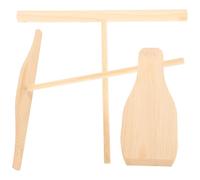 Housoutil Kit à Crêpes en Bois pour Étaler Uniformément avec Râteau et Spatule 3 Pièces Sûr Préparation Quotidienne
