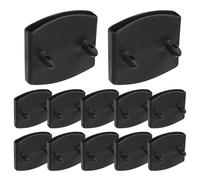 Housoutil Kit de 20 Pièces Fixation Lattes Sommier en Plastique Noir pour Meubl Lit Capuchon Lattes Sommier, Installation Sécurisée et Pratique pour Cadre de Lit