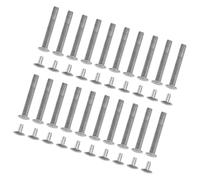Housoutil Kit de Réparation 20 Sets Rivets en Acier Inoxydable Argenté pour Éventails Pliants, Installation Facile et Maintien Sécurisé, pour Projets DIY de Ventilateurs à Main