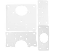 Housoutil Kit de Réparation de Charnières de Porte Plaque de Charnière en Acier Inoxydable 8 Pièces Vis Montage Rapide et Solide pour Armoires Cuisine