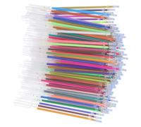 Housoutil Lot de 120 Recharges de Stylo Gel Colorées 0,8mm en Plastique Encre Métallisée et Néon, Compatibles Universellement, pour Scrapbooking et Journaling