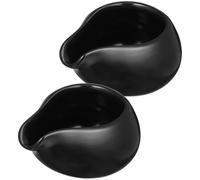 Housoutil Lot De 2 Pichets À Lait En Céramique Avec Bec Rond Pots À Lait Polyvalents Pour Café Miel Et Sauce Accessoires Pratiques Pour Cuisine Et Salle À Manger