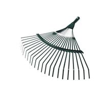 Housoutil Lot de 2 Râteaux à Feuilles pour Jardin 22 Dents en Acier Carbone et Manche en Bois, Outil Pratique pour Nettoyer Ferme et Cour Couleur Aléatoire