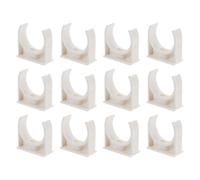 Housoutil Lot de 50 Pinces à Eau de U en Pvc pour Fixation Sécurisée de Tuyaux D'arrosage, Supports Tubulaires Efficaces pour Installation Domestique