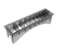 Housoutil Organisateur Multi-Emplacements pour Tondeuse et Peignes en Plastique Résistant Compartiments Modulables pour Salon de Coiffure et Usage Quotidien